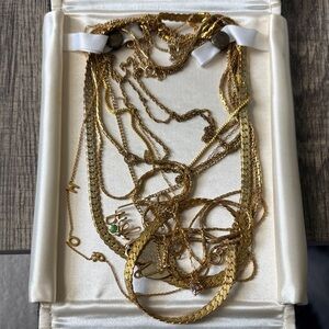Gold-Tone Layered Necklace Set - Women Jewelry
